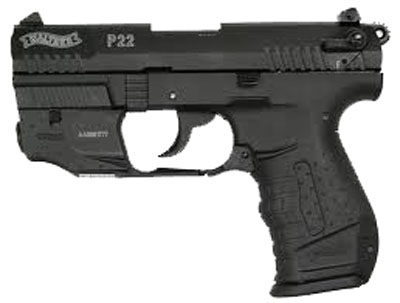 Walther Arms WAN22010 P22 No Lock 22 LR 3.4 10+1 Poly Grip Black