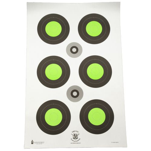 Action Target Trident Bullseye Green 100PK