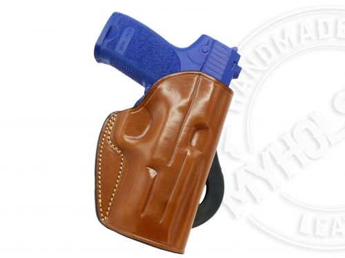 BROWN Sig Sauer P365 XL OWB Quick Draw Right Hand Leather Paddle Holster