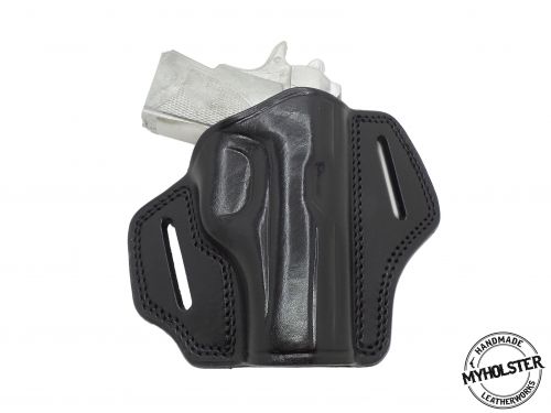 Black Rock Island Armory Baby Rock 1911 Right Hand Open Top Leather Belt Holster