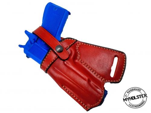 Left / Brown Kimber Custom (Two-Tone) II  5 SOB Small Of Back Holster - Choose Your Color & Hand