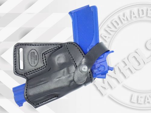 Black / Right Smith & Wesson M&P Pro 5 SOB Small Of the Back Leather Holster
