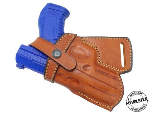 Brown / Left Smith & Wesson SD40 SOB Small Of the Back Leather Holster