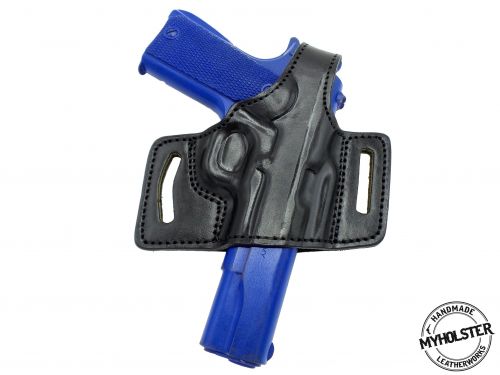 Black OWB Quick Draw Right Hand Thumb Break Belt Holster for 1911 Government (no rail)
