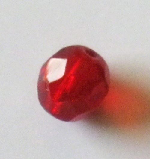 Kalins Glass Bead Red 10Pk