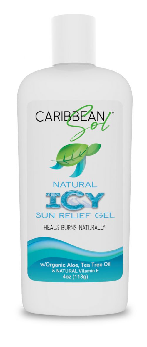 Caribbean Sol ICEY Relief Gel Aloe Lotion 4oz