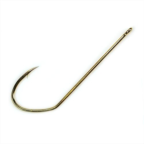 Gamakatsu Stiletto Hook Gold Size 1/0 25pk