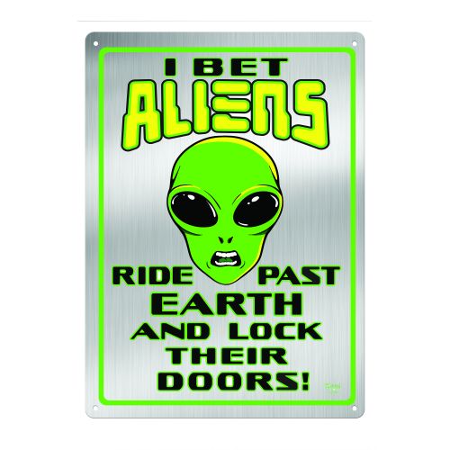 Rivers Edge Tin Sign 12in x 17in - Aliens Lock Doors