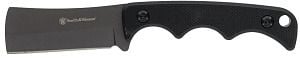 Smith & Wesson HRT Fixed Blade Cleaver, Neck Knife, Molded Nylon Sheath, Clam - 1193152