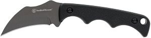 Smith & Wesson HRT Fixed Blade, Karambit Neck Knife, Molded Nylon Sheath, Clam - 1193154