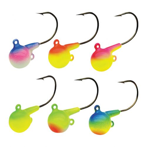 Northland Stingn Fire-Ball Jig 1/2 Oz, #3/0 Hk Assorted Two Tone 6/Cd