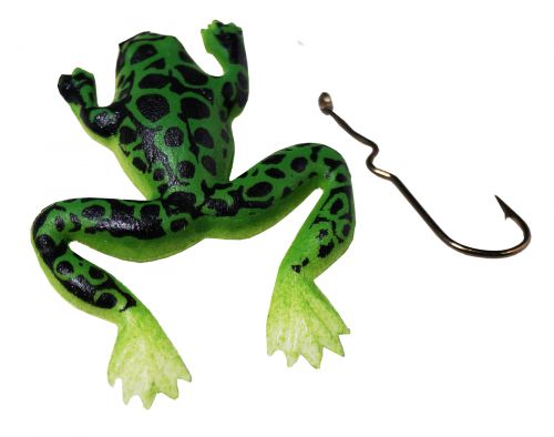 Creme Burke Rigged Frog 1-1/2 Green