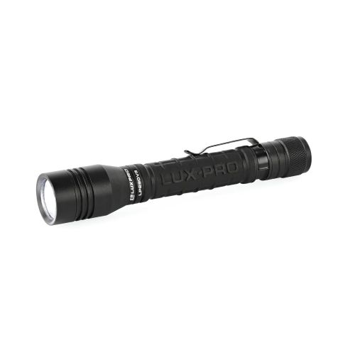 LuxPro Flashlight, 300 Lumen, W/Pocket Clip, 3-Modes, 2AA