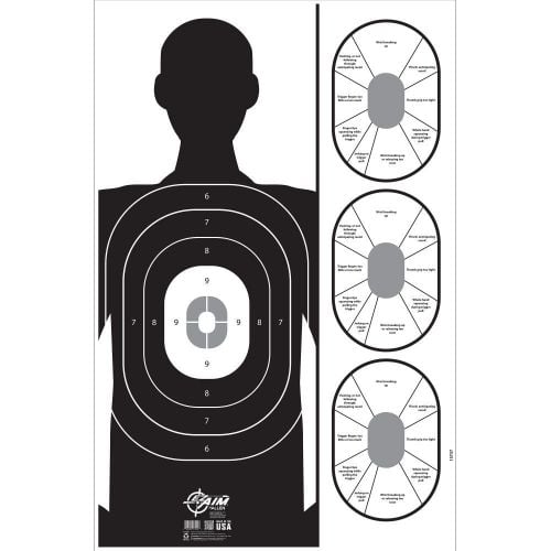Allen EZ Aim Handgun Trainer Shooting Target & Backer