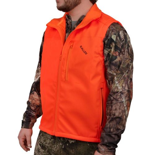 Allen Company Softshell Blaze Hunting Vest - Large - Blaze Orange