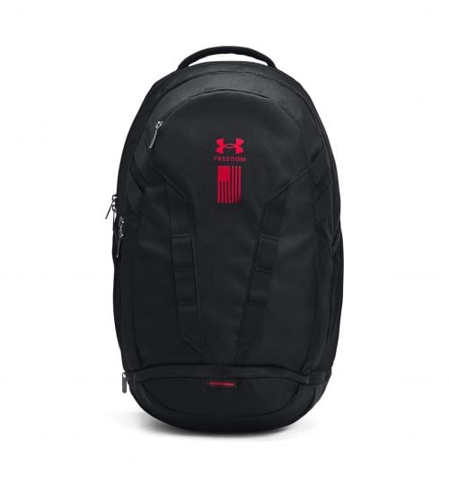 UA Hustle 5.0 Backpack Black/Red