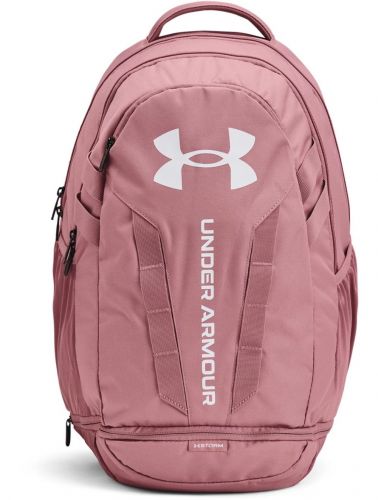 UA Hustle 5.0 Backpack Pink Elixir/White