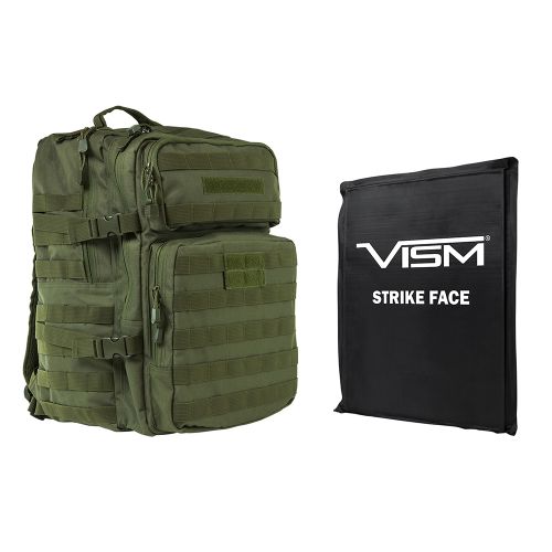 NcStar Assault Backpac with 11 z 14 Square Panels Green