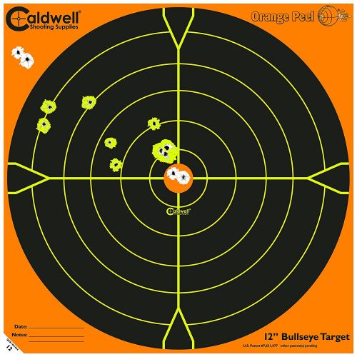 Caldwell Orange Peel 12 in. Bulls-Eye: 50 Sheets