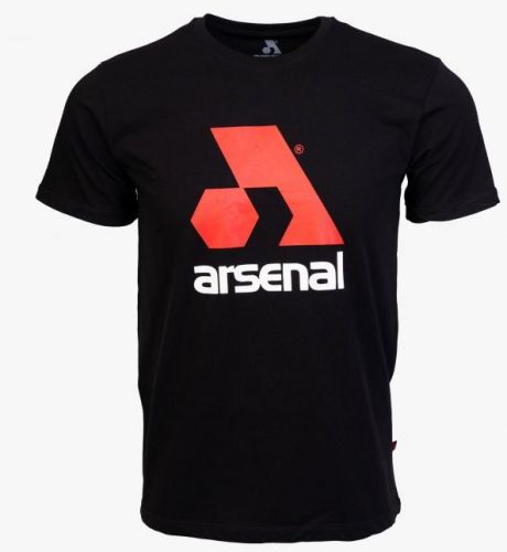 Arsenal X-Large Black Cotton Relaxed Fit Logo T-Shirt