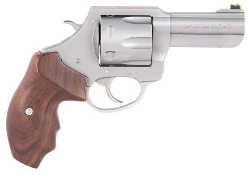Charter Arms-The PROFESSIONAL V .357 MAG 6 Round 3  Stainless Steel Wooden Gri
