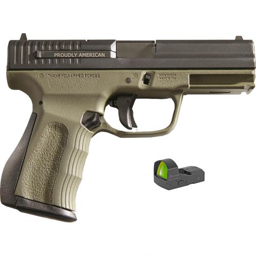 FMK Elite Pro Pistol Package 9mm 4 in. OD Green 14 rd. w/ Optic