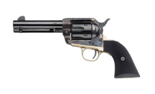 Pietta Gunfighter Revolver 9mm 4.75 in. Checkered Black Polimer Grip 6 rd.