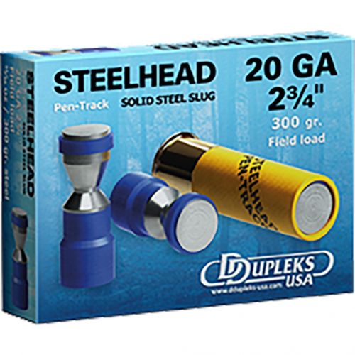 DDupleks Steelhead Pen-Track Slugs Blue 20 ga. 2 3/4 in. 11/16 oz. 5 rd.