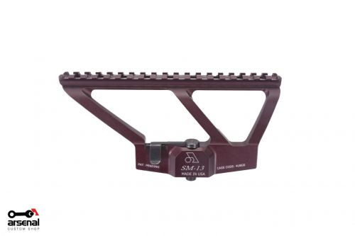  Arsenal Picatinny Scope Mount w/ Plum Hard Anodized for AK Variant Rifles with Side Rail