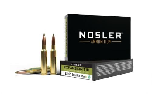 Nosler Expansion Tip Rifle Ammunition  6.5x55 120 gr. ET SP 20 rd.