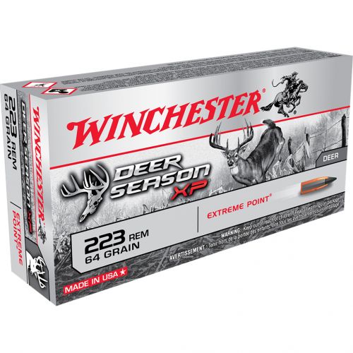 Winchester Deer Season XP Rifle Ammo 223 Rem. 64Gr Ext Point Polymer Tip 20 Rounds Per Box