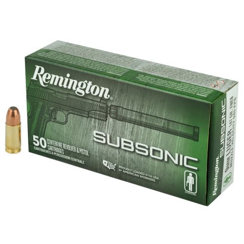 Remington Ammunition Subsonic 147 Metal Case 50Bx/10