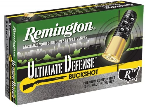 Remington Ultimate Defense 12 Gauge 2.75 9 Pellet 00 Buckshot
