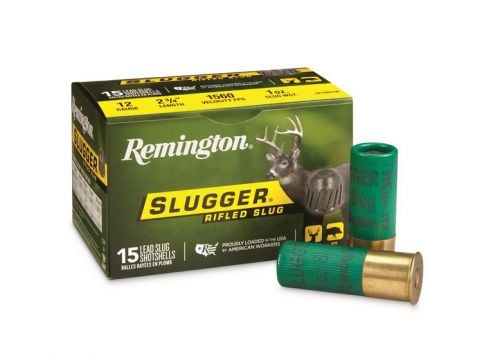 Remington Slugger Ammo  Lead Rifled Slug 12 Gauge 2-3/4  15 Round Box