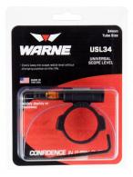 Warne Universal Scope Level 34mm Tube Diameter Aluminum Black - USL34