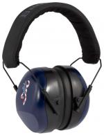 Browning Buckmark II Hearing Protector Plastic 27 dB Over the Head Blue Ear Cups w/Black Band & Red/White/Blue Buckmark L - 126387
