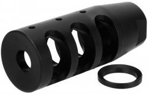 TacFire MZ1002N Compact Compensator Black Nitride Steel with 1/2"-28 tpi Threads & 2.50" OAL for 5.56x45mm NATO AR-15 - MZ1002N