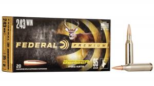 Federal Premium Berger Hybrid Hunter 243 Win 95 gr Berger Hybrid Hunter 20 Bx/ 10 Cs - P243BCH1 Federal Premium Berger Hybrid Hunter 243 Win 95 gr Berger Hybrid Hunter 20 Bx/ 10 Cs - P243BCH1