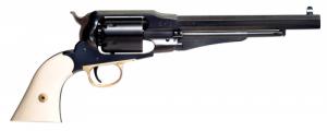 Taylors and Company Sodbuster Black Powder SAO 44 Cal Striker Fire 8" 6rd Blued 2-Piece Ivory Grip