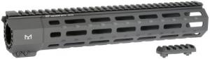 MIDWEST INDUSTRIES INC SP-Series AR-15 6061 Aluminum Black Hard Coat Anodized 12.625" - MISP12M