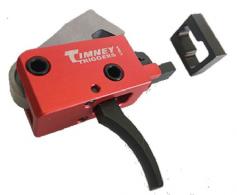 Timney Triggers PCC Trigger AR Platform Black/Red Two-Stage Curved 2 lbs - 682
