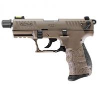 Walther Arms P22Q TAC .22 LR Threaded Barrel 10R 3.4FDE - 5120753