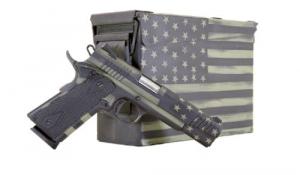 Citadel M-1911 with Ammo Can 45 ACP 5" 8+1 American Flag Battleworn Green Black G10 Grip - CITC45FUSBAC Citadel M-1911 with Ammo Can 45 ACP 5" 8+1 American Flag Battleworn Green Black G10 Grip - CITC45FUSBAC