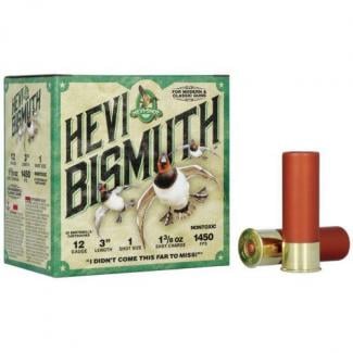 Hevi-Shot Hevi Bismuth #1 Non-Toxic Shot 12 Gauge Ammo 1 3/8 oz 25 Round Box - HS14001