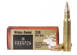 Federal 338 Winchester Magnum 225 Grain Barnes Triple Shock - P338K