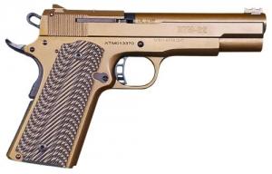 Rock Island Armory XT22 Magnum 22 Mag 5" 14+1 Burnt Bronze Cerakote Steel Sldie Brown G10 w/Cross Hatch Grip - 56792