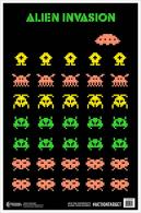 ACTION TARGET INC GS-ALIENIN-100 Action Alien Invasion Hanging Paper 23" x 35" Aliens Black/Green/Peach/Yellow 100 Per Box