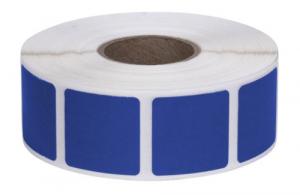 ACTION TARGET INC Square Target Pasters 7/8" 1000 Per Roll Blue