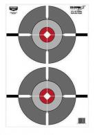 Birchwood Casey EZE-Scorer Double Bull's-Eye Paper 12" x 18" Bullseye Black/Gray/Red/White 100 Pack - 37061
