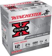 Main product image for Winchester Super-X High Brass 12 GA 2.75" 1 1/4 oz  #4 25rd box